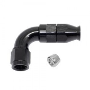 AN fitting PTFE - 90 Deg Black AN fitting PTFE - 90 Deg Black