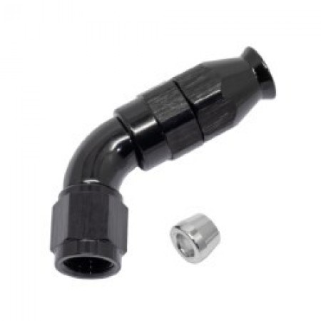 AN fitting PTFE - 60 Deg Black 