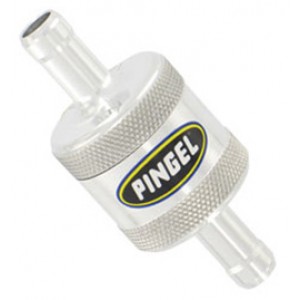 Pingel Inline SS Fuel Filter Satin 5/16 In 5/16 Out