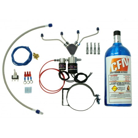 Direct Port Dry Kit with Motorcycle 4-Cylinder Dry System-2.5Lb Bottle