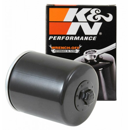 K&N Motorcycle Oil Filter Fits Harley Evo Black - KN-171B