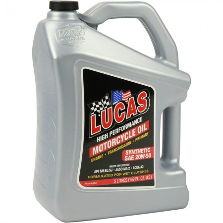 Lucas Oil 5L 20W-50 Full Synthetic 4 Stroke Oil