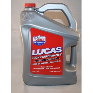 Lucas Oil 10/40 Semi Synthetic Motorcycle oil  5ltr